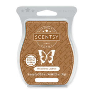 scentsy weathered leather wax