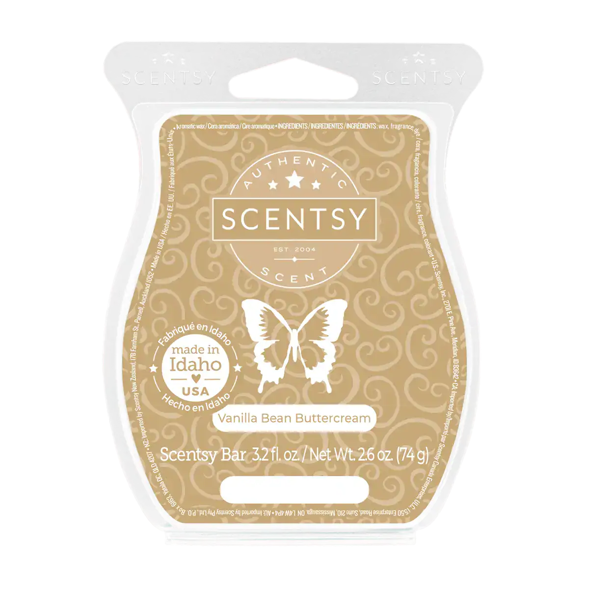 Scentsy Vanilla Bean Buttercream Bar | Scentsy Scents