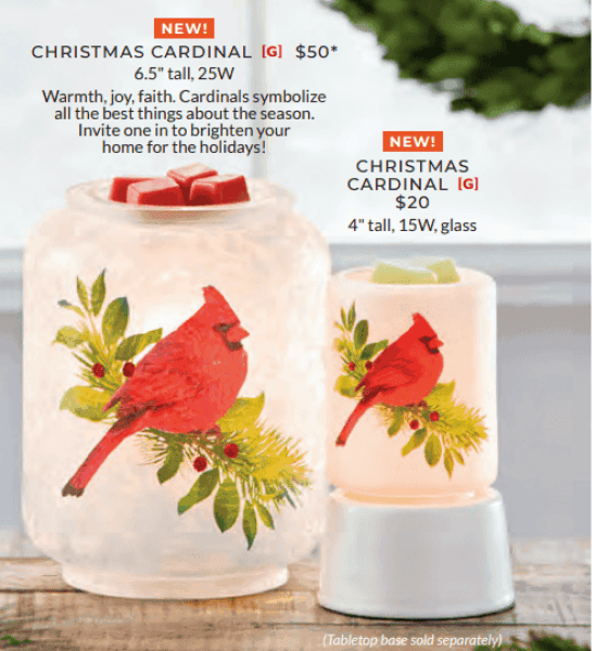 Scentsy Christmas Cardinal Holiday Warmer Scentsy Online Store