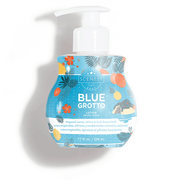 blue grotto body lotion by scentsy
