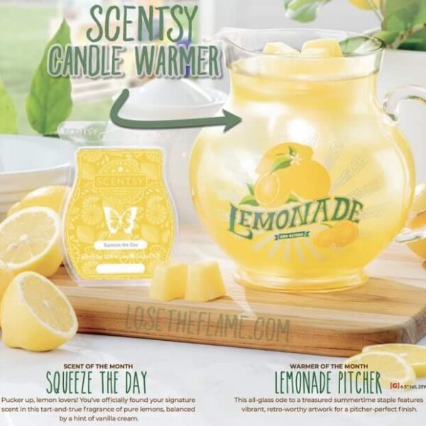 scentsy lemonade pitcher for June