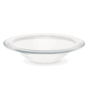 small glass curve dish