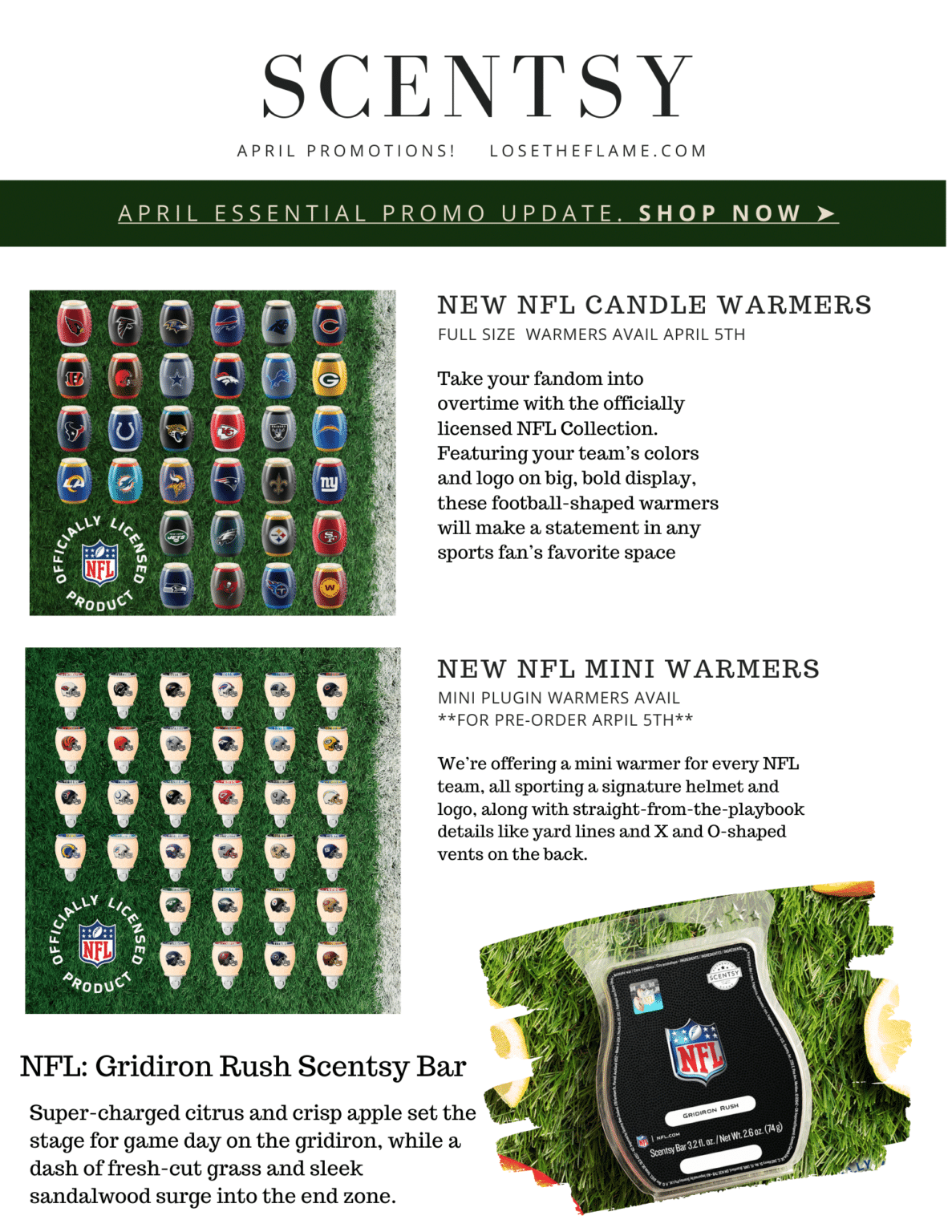 SENTSY NFL WARMERS