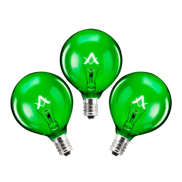 Scentsy 25 Watt Green Bulb - Scentsy Replacement Bulb 3 pack