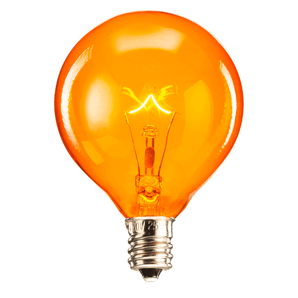 orange light bulb 25 watt