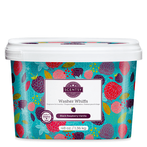 washer whiffs scentsy black raspberry vanilla tub