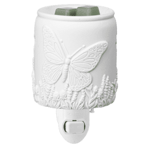 scentsy butterfly mini warmer white