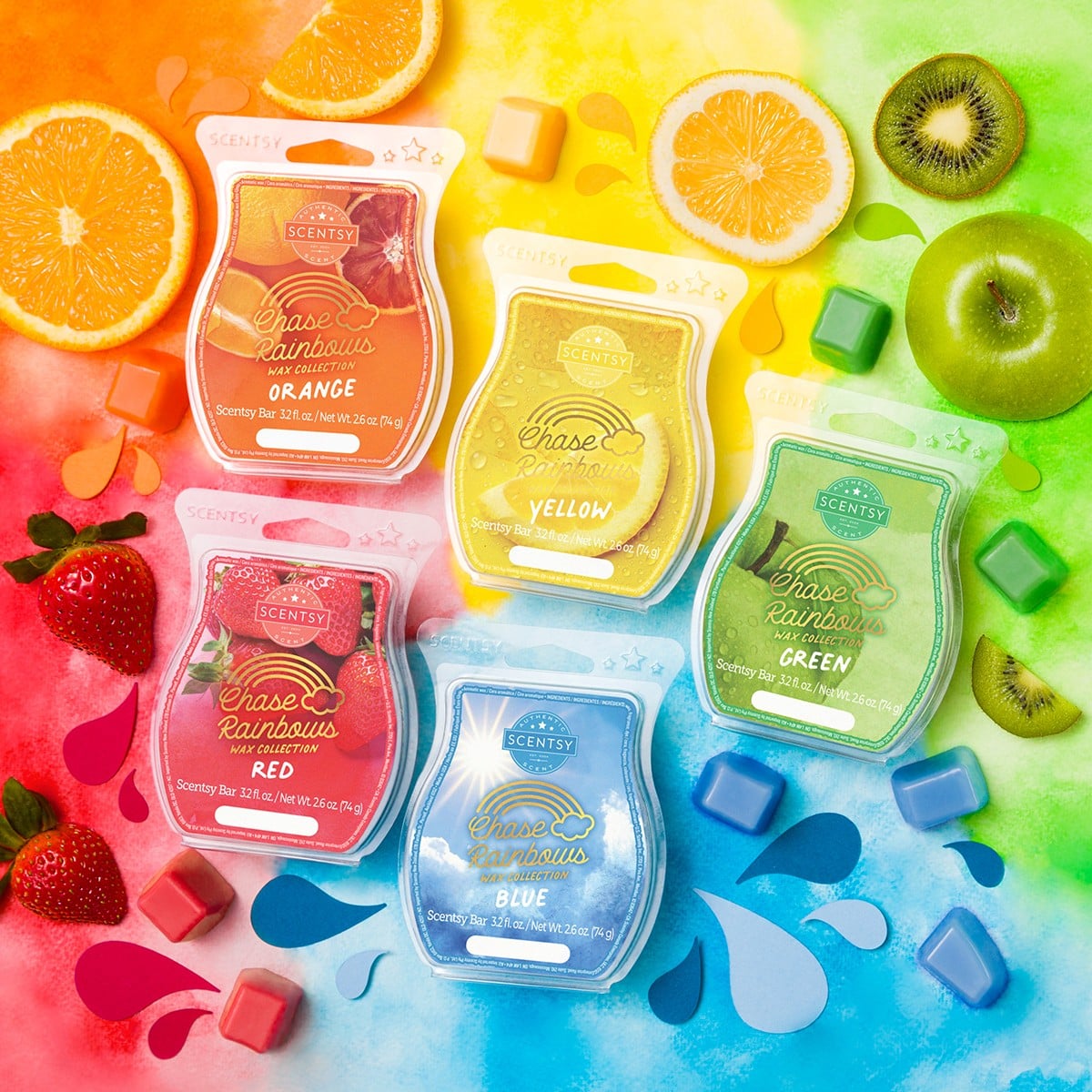 scentsy rainbow chase collection