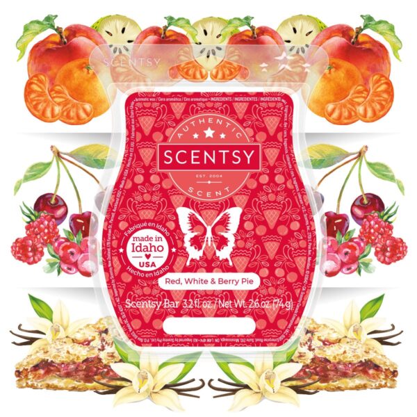 red white scentsy bar june