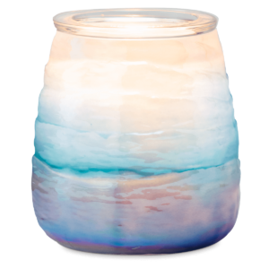 scentsy warmer ocean ombre turned on