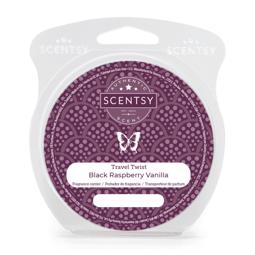 scentsy black raspberry vanilla travel twist fall
