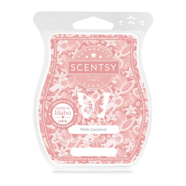 pink coconut scentsy bar