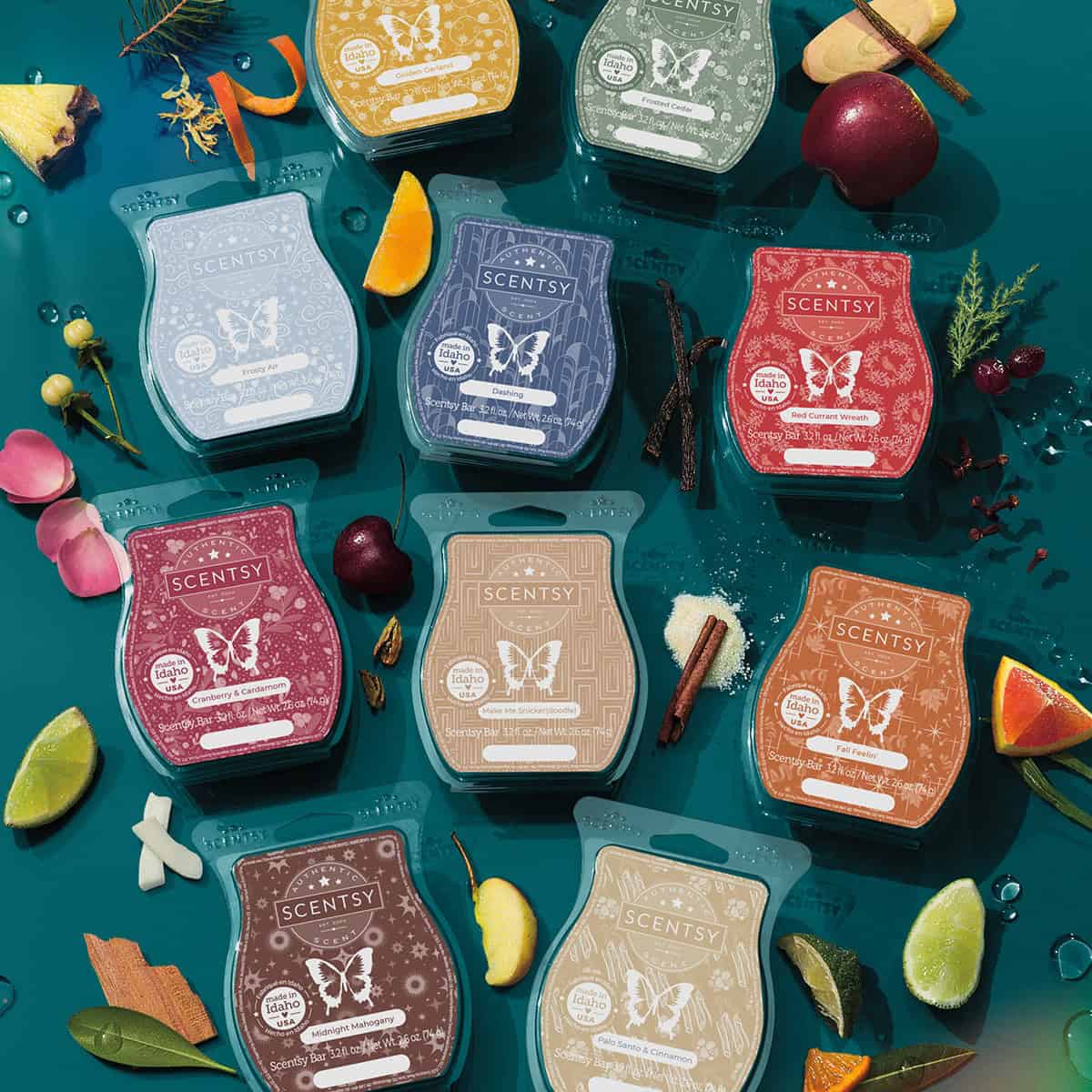 Scentsy Wax Bars Lot Of 3 – Weathered Leather Scent, Low Temp Farmhouse Style, 3.2 Fl Oz Each