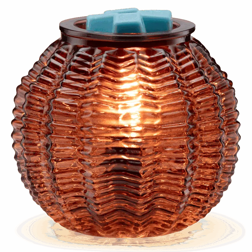 Scentsy Warmer AmberWaves Glow Wax