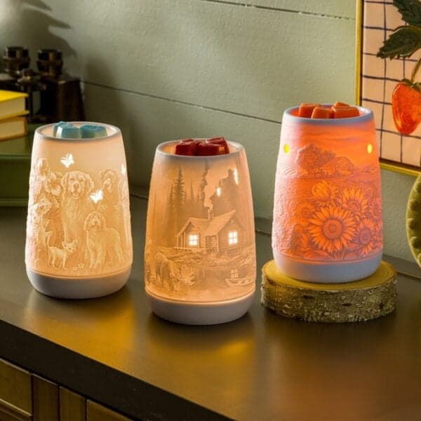 Scentsy Warmer MountainRetreat SunflowerFields FurryFriends