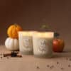 Cider Mill Scented Candle + Pumpkin Roll Scented Candle Stylized