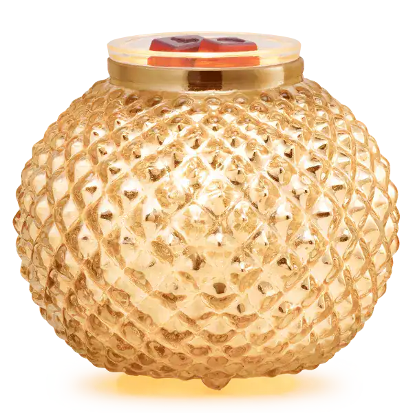 Scentsy warmer VictorianGlowGoldWax