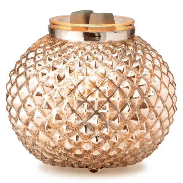 Scentsy warmer VictorianGlowSilverWax