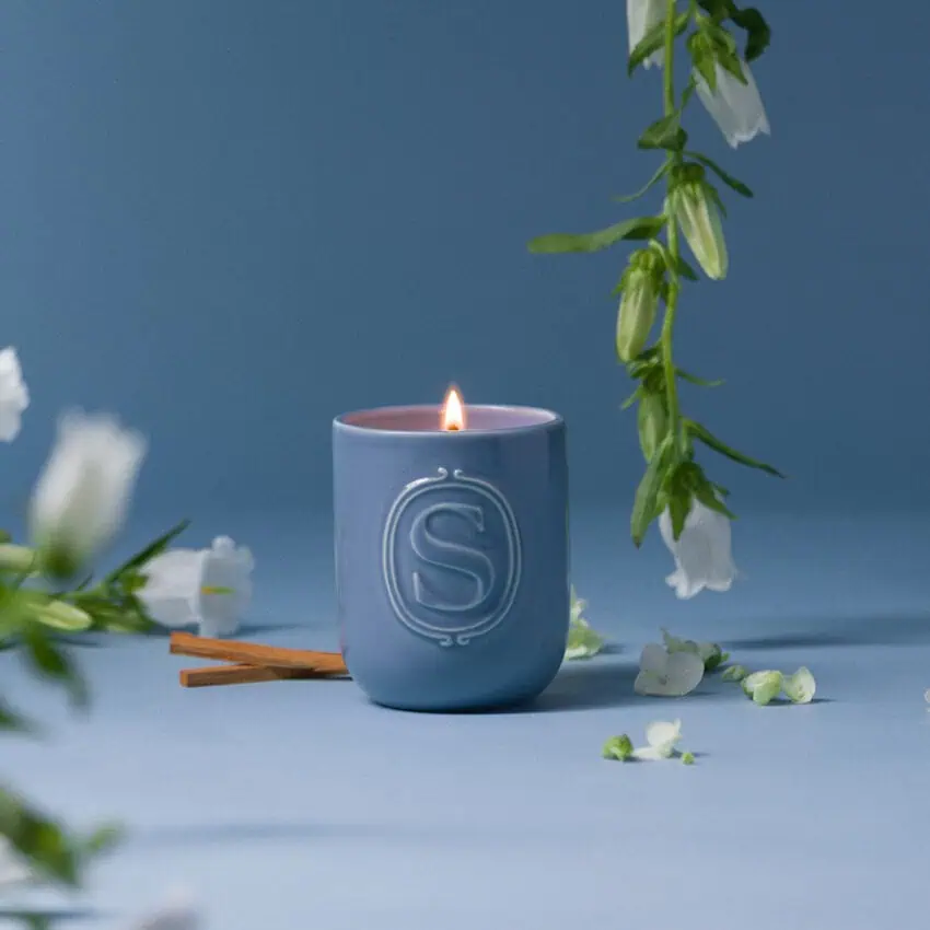 luna scentsy candle styled