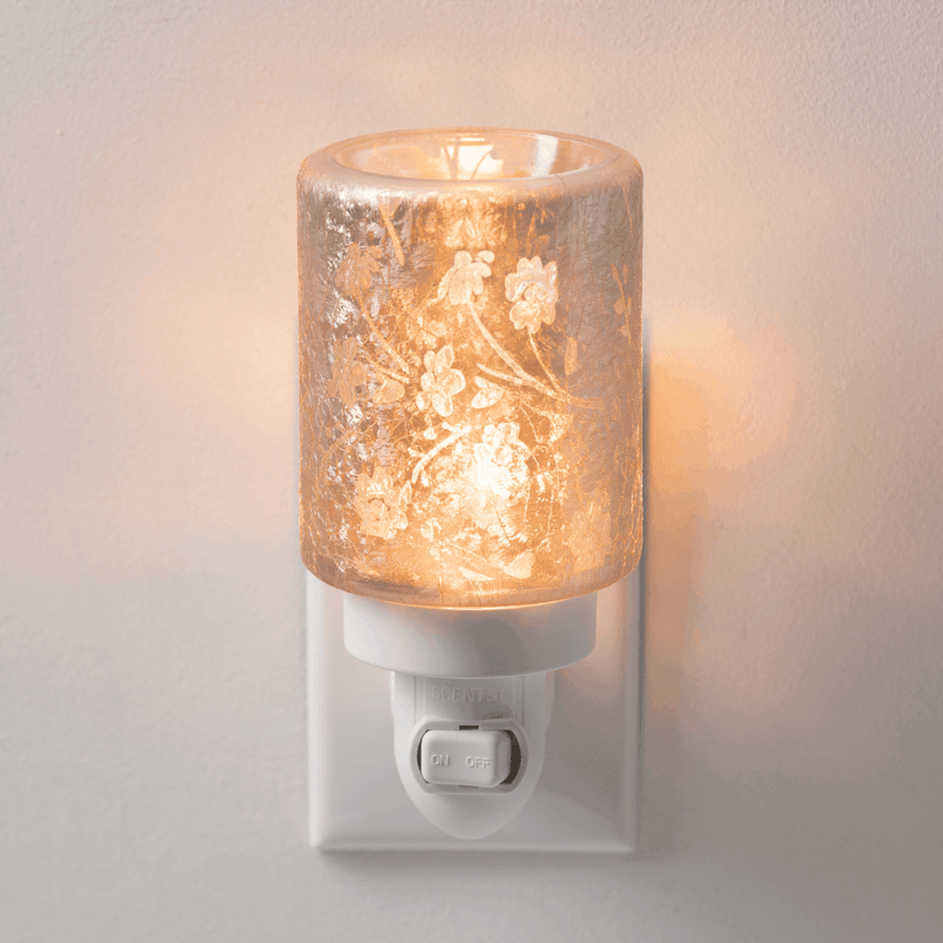 Scentsy MiniWarmer SilverStem PACKSHOT Glow