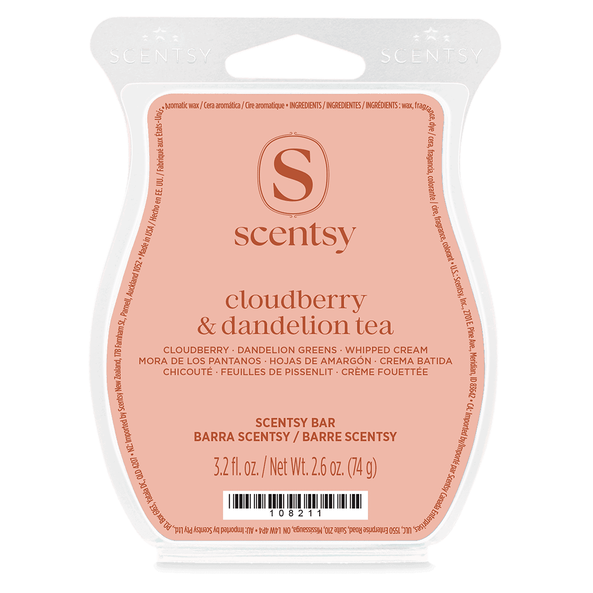 Cloudberry & Dandelion Tea Scentsy Bar