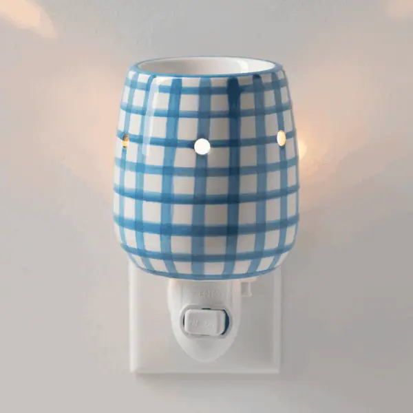 Scentsy Miniwarmer CottageGingham Glow Main