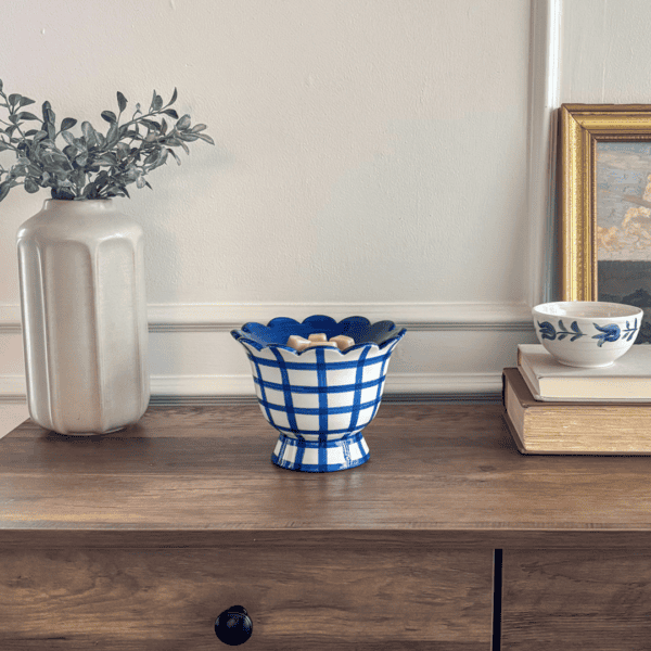 Bluebell Gingham Warmer - Real life