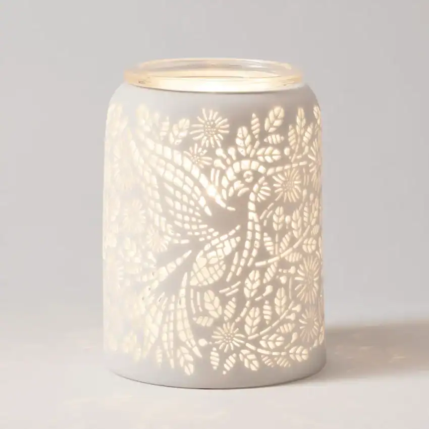 Scentsy WarmerEtchedHummingbirdMainGlowR MX