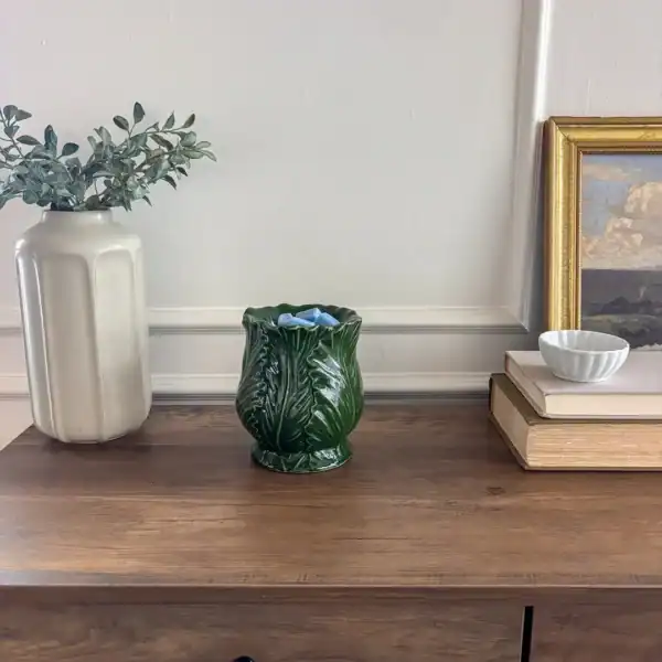 sage scentsy warmer styled