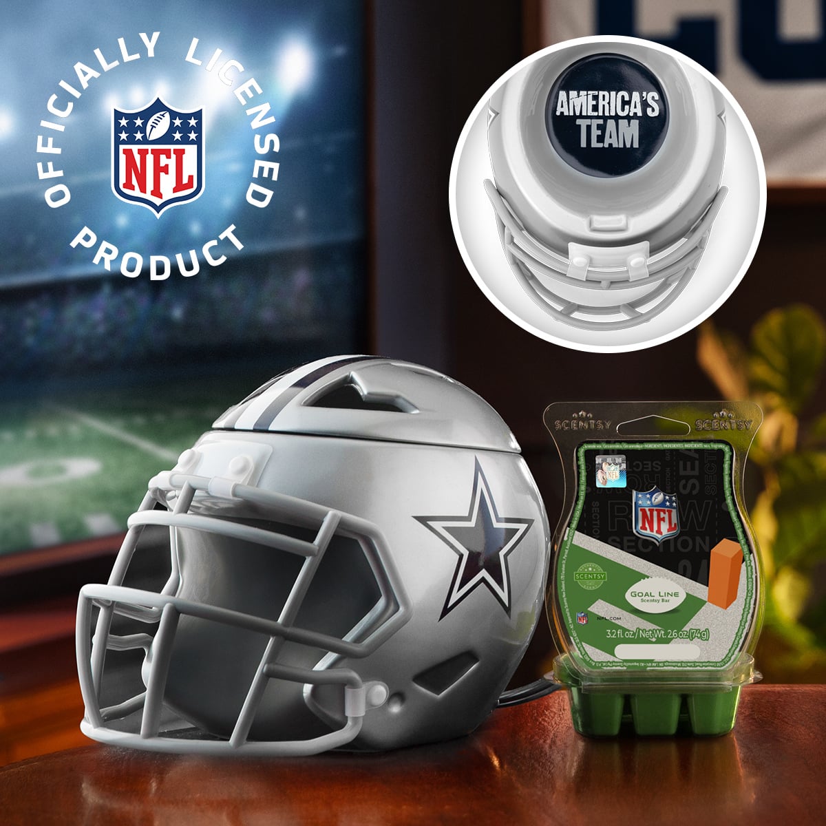 NFL Dallas Cowboys Helmet – Scentsy Warmer - Stylized