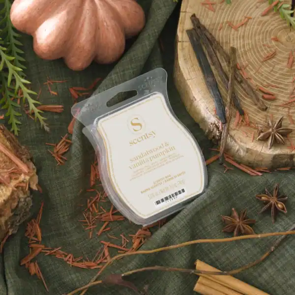 sandalwood vanilla pumpkin scentsy bar styled