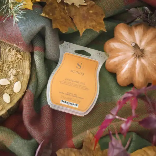 scentsy styled pumpkin oak bar