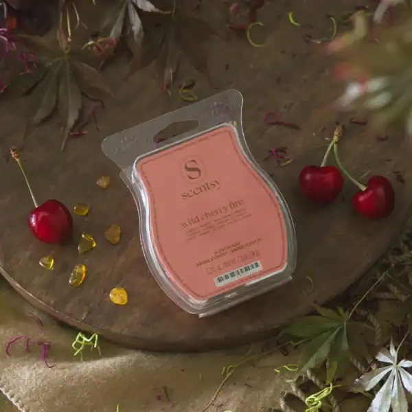 wild cherry fire scentsy bar styled